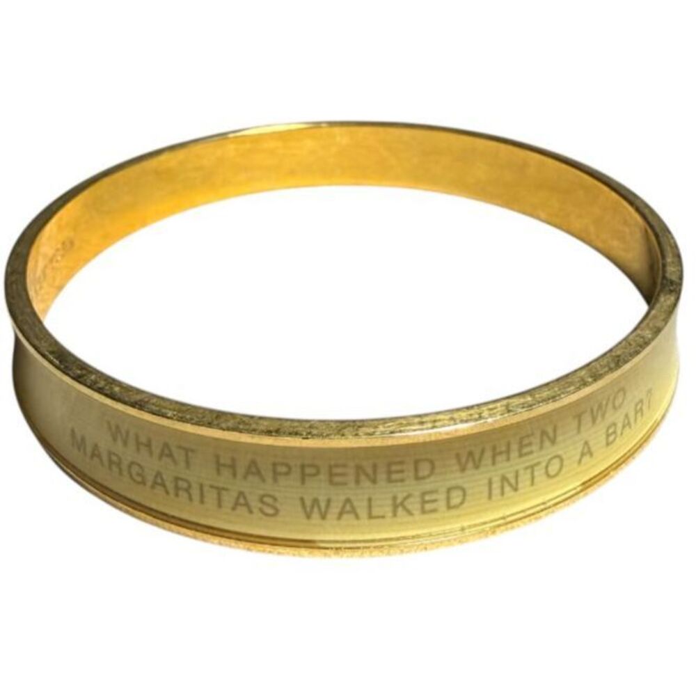 Kate Spade New York Margarita Walked Into A Bar Idiom Enamel Bangle Bracelet